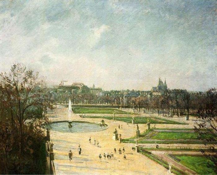 Camille Pissarro Tuileries Gardens, Afternoon, Sun